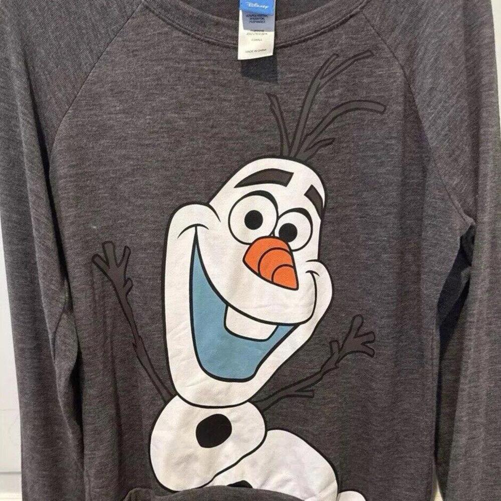 Junior Disney Gray Olaf Sweatshirt Size Extra Small